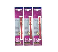 (3 Pack) Ancol - Safe Reflective Cat Collar Red