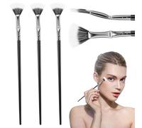 3 Pack Angled Lash Brush, Eyelash Brush Separator with Soft Bristles, Lash Fan Brush for Clump-Free, Lengthening & Volumizing, Lower Lashes Separation & Eyebrow Powder for Beginners & Pros