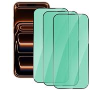 3 Pack Anti-Blue Light Screen Protector for iPhone 17 Pro Max, Green Light Eye Protection 9H Tempered Glas Film for iPhone 17 Pro Max 6.9" Anti-Shatter, Anti-Scratch, Blocks Harmful Blue Light