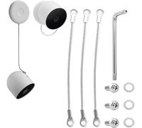 [3 Pack] Anti-Theft Security Chain for Google Nest Cam Outdoor or Indoor (Battery)/Arlo Pro 4/Arlo Pro 3/Arlo Ultra/Arlo Ultra 2/, Security Cable with Anti-Theft Screws (Camera NOT Included)