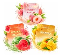 3 Pack Aroma Refill Filters for Breathing Necklace with Resistance - Peach Mango Watermelon Scent Inserts - for Meditation Breathing Exercises Gift for Men Women, Mothers Day Fathers Day