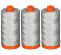 3-Pack - Aurifil 50WT - Dove, Solid - Mako Cotton Thread - 1422Yds Each