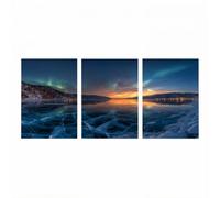 3 Pack Aurora Diamond Art Kits Adults, Sunset Diamond Painting Kit, Full Drill Paint by Numbers for Adults 60x90cmx3Pack, Rhinestones Embroidery Cross Stitch Wall Art for Room Decor Gifts Model-4305