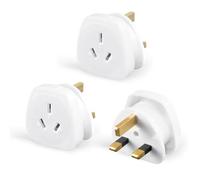 3-Pack Australia to UK Plug Adapter,AUS NZ China to UK Travel Plug Adaptor,Type I Australian to UK Power Adapter Converter Plug for Australia,China,New Zealand,Argentina Plug