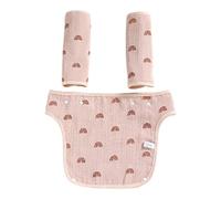 3 Pack Baby Waist Stool With Drool Bib - Soft Cotton Teething Pad and Multi-Function Carrier With Saliva Towel for Newborn Infants