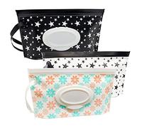 3 Pack Baby Wet Wipe Pouch Container, Reusable & Refillable Portable Wipes Dispenser, Eco Friendly and Lightweight Baby Travel Wet Wipe Holder, Keeps Wet Wipes Moist