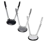 3 Pack Baggy Rack Holders for Meal Prep Bags, Adjustable Food Prep Baggie Holder Stand, Hands Free Plastic & Freezer Bag Holder Stand for Filling, Compatible with Ziplock Bag Storage, Black White Gray