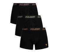 Lyle & Scott Men's 3 Pack Barclay Trunks, Black