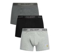 3 Pack Barclay Trunks Dark Grey/Grey/Black XXL