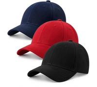3 Pack Baseball Cap for Men Women 100% Cotton Baseball Cap Sports Casual Plain Sun Hat Hats Brass Polo Style Classic