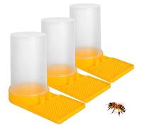 3 Pack Bee Water Feeder, Beehive Entrance Bee Feeder, Plastic Beehive Beekeeping Water Dispenser Equipment for Garden or Balcony, Bee Drinking Nest for Honeybees in Spring, Beekeeper Tools