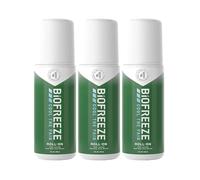 Biofreeze Roll On, 89ml X 3, Arthritis Pain Relief, Neck Pain Relief, Back Pain, Joint Pain, Knee Pain, Easy Application, Cryotherapy, Freeze Sprays, Pain and Fever