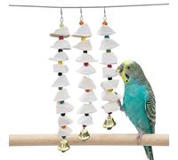 3 Pack Bird Toys Parakeet Toys with Cuttlebone, Parrot Toys Bird Beak Grinding Stone Cage Accessories, Cuttlebone for Birds, Parakeets, Budgies, Cockatiels, Lovebirds, Green Cheeks, Small Medium Birds