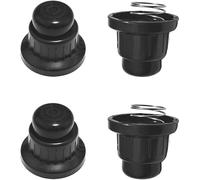 3 Pack Black AAA Battery Push Button Igniter Caps Ignitor Switch Cap Knob with Spring for Blackstone Propane Heater BBQ Griddle Table Gas Grill Fire Pit Spark Generator, Cooking Replacement Parts