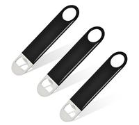 3 Pack Black Beer Opener, Bottle Opener, 18cm Professional Beer Bottle Openers for Bartenders, Party Hosts and Beer Lovers