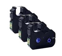 3-Pack Black Ribbon Tape for Label Makers Compatible with MK-RS100B, PT-200BK, M-11C, M-1STD, M-1PRO, MK1000, MK2000, MK1500, MK2500