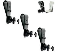 (3 Pack,Black) Three Sets of Rigid Rain Gutter Mount for Security Camera - Easy Install No Drill Needed, 1/4-20" Thread Joint Holder Compatible with Blink Outdoor (Arc Base) Ring Stick Up EU.FY WY.ZE