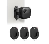 3 Pack Blink Outdoor Camera Mount - No Drill, No Screws, Strong Adhesive Wall Bracket for Blink Outdoor 4, Blink Indoor, Blink Mini, Blink Mini 2 Cameras, Easy to Install - Black
