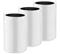 3 Pack Blue Pure 411 Filter Replacement Compatible with Blueair Blue Pure 411 Genuine, 411+, 411 Auto and MINI Air Purifier, Package Include 3 Pack 3-in-1 HEPA Filters