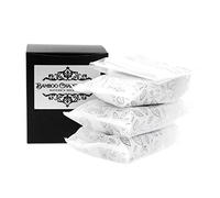 [3 PACK + Body Scrub Towel] Natural AHA Activated Bamboo Charcoal Face Soap Body Soap for All Skin Types. Feel the difference immediately. Scrub to Exfoliate & Moisturize skin