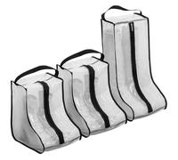 3 Pack Boot Bags for Walking Boots, Walking Boot Bag for Travel Sneakers | 1 long plus 2 short boot-bags included. Sturdy walking boot-bag acts as handy shoe bags for storage for boots and sneakers