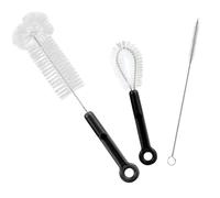 3-Pack Bottle Brush Heads Set, Flexible Water Bottle Brushes for Cleaning Straws, Tumbler Lids & Narrow Necks, Compatible Straw Cleaner Brush Heads for Reusable Bottles
