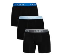 Lacoste Men's 3 Pack Boxer Briefs, Black