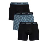 3 Pack Boxer Briefs Black/Pattern/Black XL