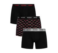 3 Pack Boxer Briefs Black/Pattern L