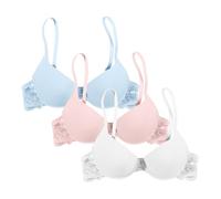 3 Pack Bras for Women 2 Sizes Bigger Boost Bra Super maximise Push Up Thick Padded Bombshell VS add 2 Cups Assets Full Effect