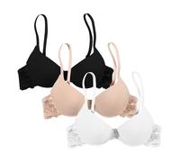 3 Pack Bras for Women 2 Sizes Bigger Boost Bra Super maximise Push Up Thick Padded Bombshell VS add 2 Cups Assets Full Effect