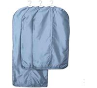 3-Pack Breathable Hanging Clothes Bags With Zipper Dust-Proof Garment Covers For Wardrobe Storage & Travel For Suits Dresses Coats(Blue,S)