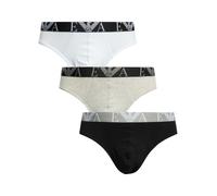 3 Pack Briefs Black/Grey/White S