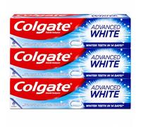 3 Pack Bundle - Colgate Advanced White Fluoride Toothpaste (100ml x 3) | Whiter Teeth in 14 Days | Micro-Cleansing Crystals | Protects Against Surface Stains | Fresh Breath & Enamel Protection