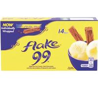 3 Pack bundle of Cadbuury Flake 99 Chocolate Bars - 8.2x14 Individually Wrapped Pieces | Rich Milk Chocolate | Crumbly Texture | Perfact Desert Garnishing | Classic British Treat