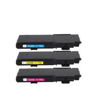3 Pack C3760DN CMY Color Toner Compatible With Dell C3760n C3760dn C3765nf