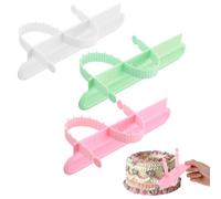 3 Pack Cake Arch Guide Tool, Flip Cake Arc Ruler Adjustable Cakes Writing Tools for Controlling The Size and Position of The Arc for Beginners and Bakers