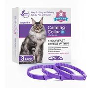 3 Pack Calming Collar for Cats and Kittens Pheromone Collar Efficient Relieve Reduce Anxiety Stress Pheromones Calm Relaxing Comfortable Breakaway Collars Adjustable
