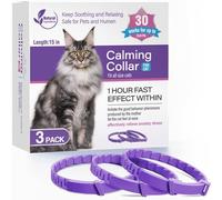 3 Pack Calming Collar for Dogs, Dog Anxiety Relief, Adjustable Calming Collar for Cats, Separation Anxiety Relief Stress Long Lasting Calming Effect for Cats and Dogs (cat)