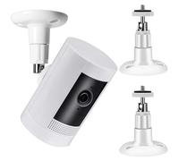 3-Pack Camera Wall Mount Brackets for Ring, 360° Adjustable Security Camera Holder for Ring Surveillance Cameras, Easy Installation for Ring Surveillance, Indoor and Outdoor Use