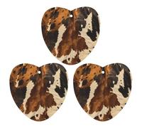 3-Pack Car Air Freshener Cards Double Sided Hanging Abstract Cow Skin Air Freshener Scented Cards for Car, Room, Bathroom | Long-Lasting Fragrance, White-style