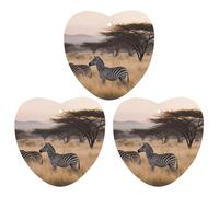3-Pack Car Air Freshener Cards Double Sided Hanging Africa Grassland Zebra Air Freshener Scented Cards for Car, Room, Bathroom | Long-Lasting Fragrance, Black-style