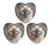 3-Pack Car Air Freshener Cards Double Sided Hanging Beautiful Siamese Cat Air Freshener Scented Cards for Car, Room, Bathroom | Long-Lasting Fragrance, Black-style