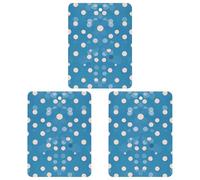 3-Pack Car Air Freshener Cards Double Sided Hanging Blue Polka Dot Pattern Air Freshener Scented Cards for Car, Room, Bathroom | Long-Lasting Fragrance, Gray-style