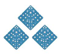 3-Pack Car Air Freshener Cards Double Sided Hanging Blue Polka Dot Pattern Air Freshener Scented Cards for Car, Room, Bathroom | Long-Lasting Fragrance, Black-style