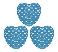 3-Pack Car Air Freshener Cards Double Sided Hanging Blue Polka Dot Pattern Air Freshener Scented Cards for Car, Room, Bathroom | Long-Lasting Fragrance, Black-style