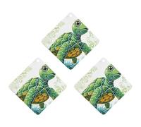 3-Pack Car Air Freshener Cards Double Sided Hanging Cartoon Turtle Pattern Air Freshener Scented Cards for Car, Room, Bathroom | Long-Lasting Fragrance, Gray-style
