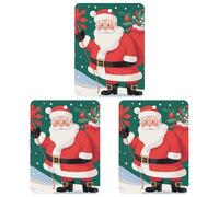 3-Pack Car Air Freshener Cards Double Sided Hanging Christmas Santa Clauss Air Freshener Scented Cards for Car, Room, Bathroom | Long-Lasting Fragrance, Black-style