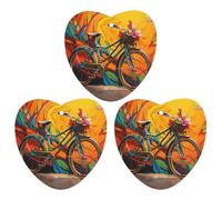 3-Pack Car Air Freshener Cards Double Sided Hanging Colorful Bicycle Air Freshener Scented Cards for Car, Room, Bathroom | Long-Lasting Fragrance, Gray-style