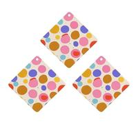 3-Pack Car Air Freshener Cards Double Sided Hanging Cute Polka Dot Air Freshener Scented Cards for Car, Room, Bathroom | Long-Lasting Fragrance, Black-style